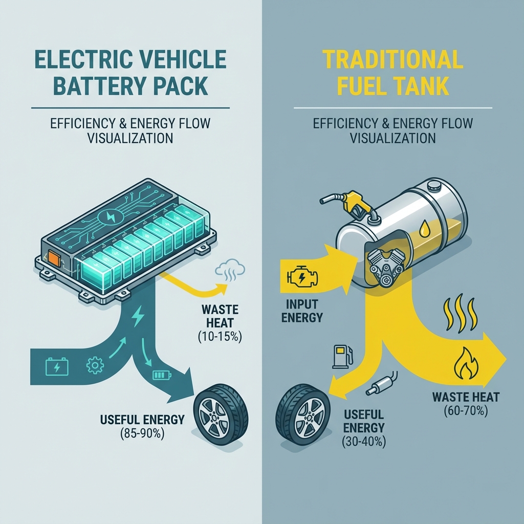 EV Battery vs Fuel Tank